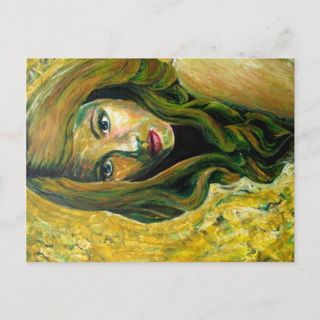Peinture acrylique "Remedios la Bella" - Carte pos (Devant)