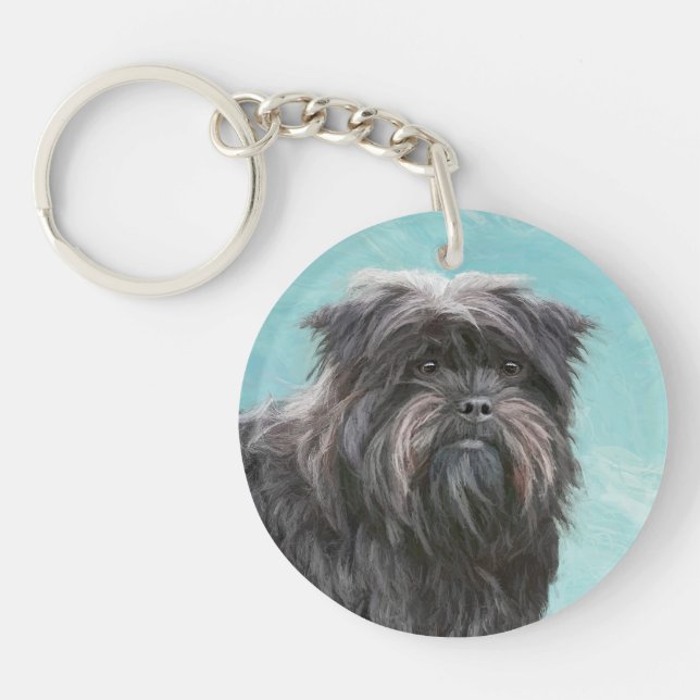 Peinture Affenpinscher - Joli art original chien (Devant)