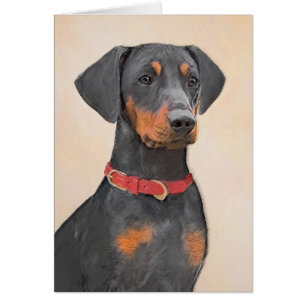 Peinture allemande Pinscher peinture art animal or