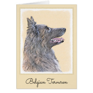 Peinture belge Tervuren - Cute Original Chien Art