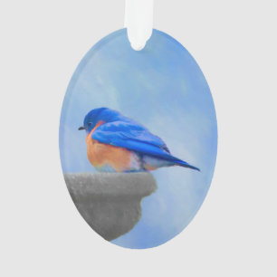Peinture Bluebird - Art original pour oiseaux