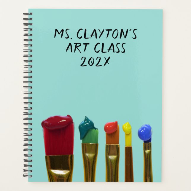 Peinture Brosses Classe d'art Planificateur annuel (Devant)