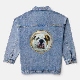 Peinture Bulldog - Joli Art Original de Chien