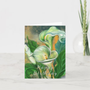 Peinture Carte Anniversaire Calla Lily Fleurs