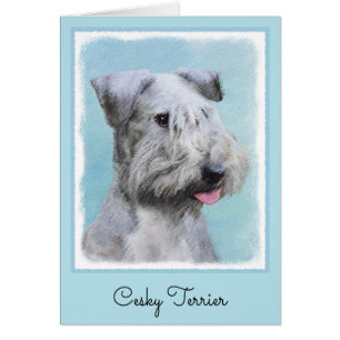 Peinture Cesky Terrier - Cute Original Chien Art