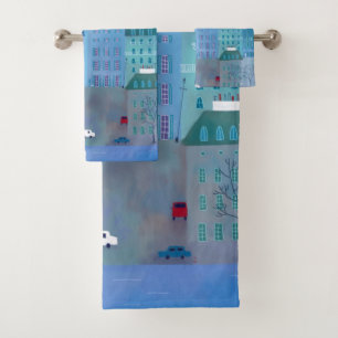 Peinture Cityscape Paris en bleu