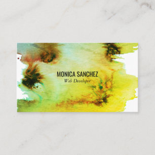 Peinture colorée Design carte de visite abstrait