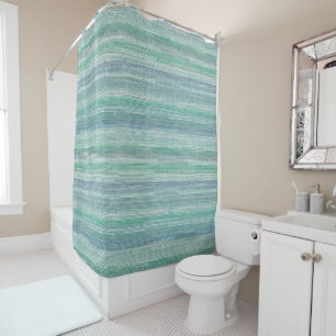  Peinture côtière Seagrass Motif rideau de douche