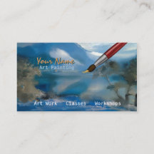 Peinture d'art - carte de visite