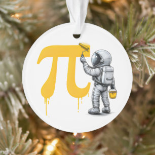 Peinture d'astronaute cool symbole pi jour de Pi 