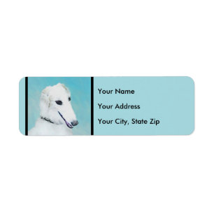 Peinture de Borzoi (blanc) - Beau art original de