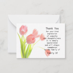 Peinture De Carte de remerciements Tulip