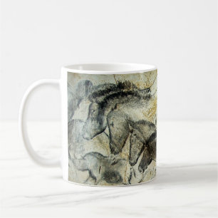 Peinture de caverne de Lascaux de tasse de café d
