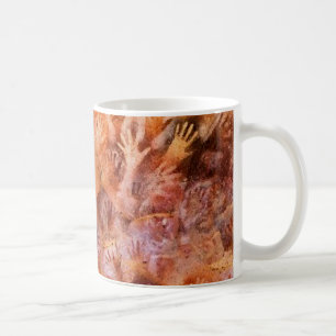 Peinture de caverne préhistorique de tasse de caf