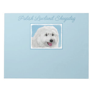 Peinture de chien de berger polonais - Bloc-notes 