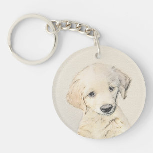 Peinture de chiot d'or Retriever - Art de chien or