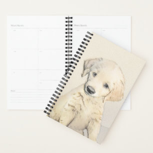 Peinture de chiot d'or Retriever - Art de chien or