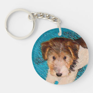 Peinture de chiot Terrier Fox - Art de chien origi