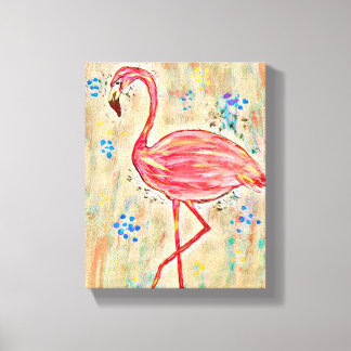 Peinture de flamant rose Toile murale