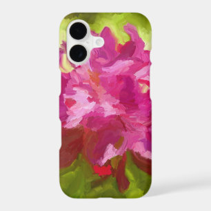 Peinture de fleur de rhododendron rose