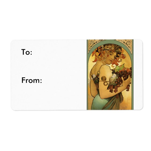 Peinture de fruits Alphonse Mucha (Devant)