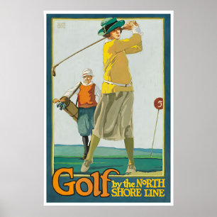 Peinture de golf Cadeau de golfeur Affiche d'art I