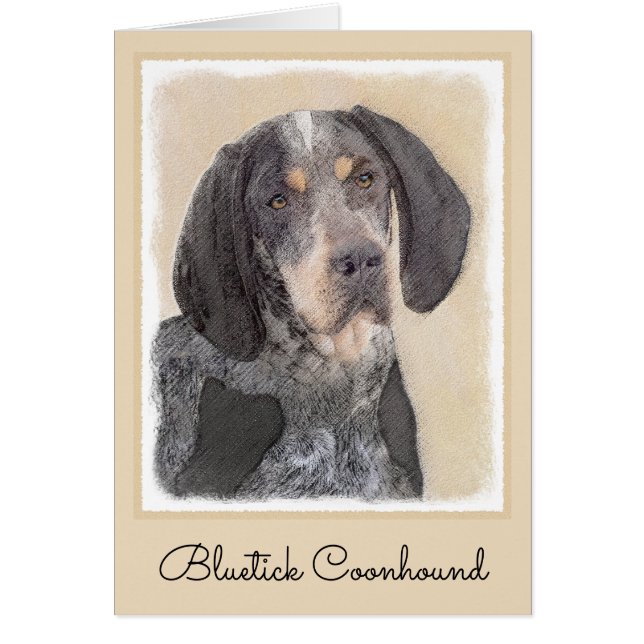 Peinture de linge bluetick - mignon chien original (Devant)