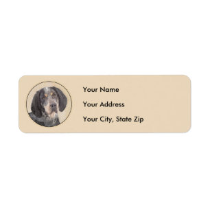 Peinture de linge bluetick - mignon chien original