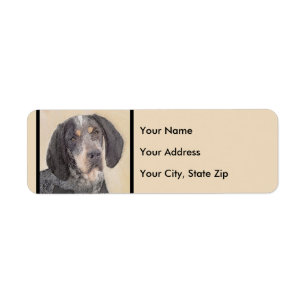 Peinture de linge bluetick - mignon chien original
