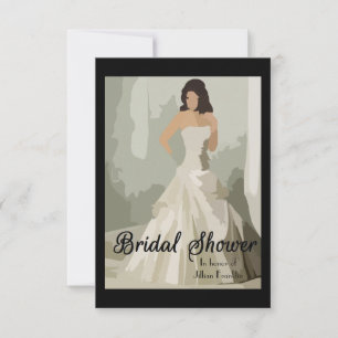 Peinture de mariée - Invitation à une douche de ma