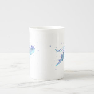 Peinture de méduse avec citation de la Mug
