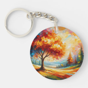 Peinture de paysage avec des couleurs vives