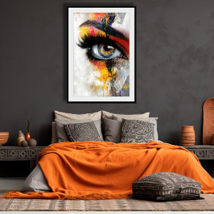 Peinture de perception Poster brillant