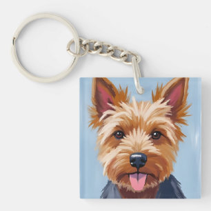 Peinture de portrait de chien Terrier du Yorkshire