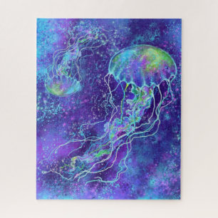 Peinture de puzzle de méduse