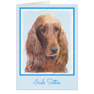 Peinture de Setter irlandaise - Beau art original 