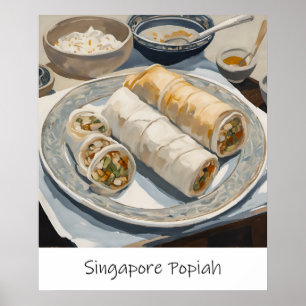Peinture de Singapour Popiah - Impression d'archiv