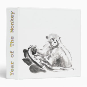 Peinture de singe chinois Nouvel An 2016 Classeur