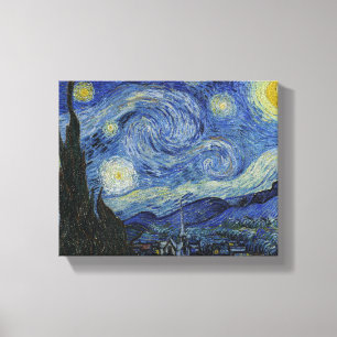 Peinture de toile de nuit étoilée par Vincent Van 