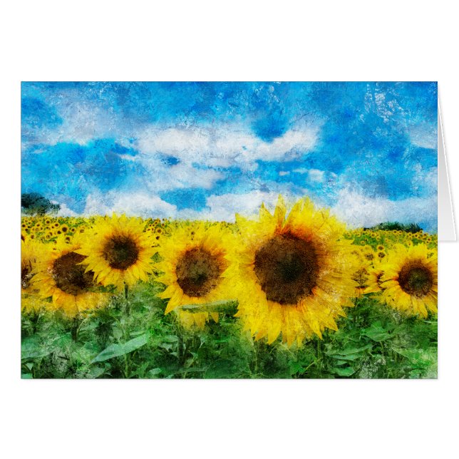 Peinture de tournesols (Devant horizontal)
