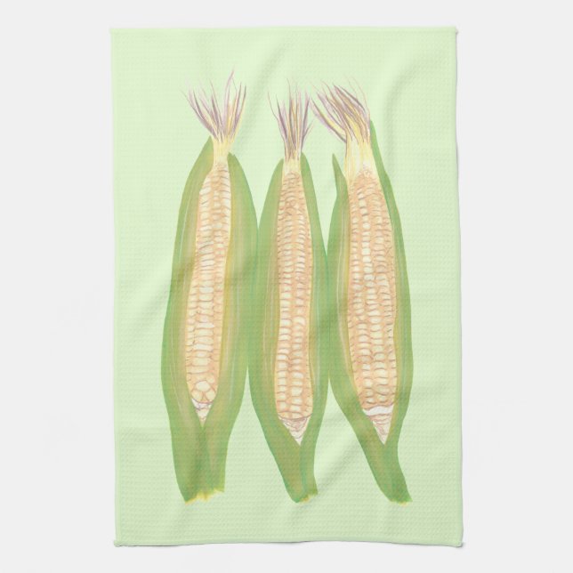 Peinture de trois serviettes de cuisine d'épi de (Vertical)