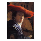 Peinture de Vermeer - fille avec Red Hat
