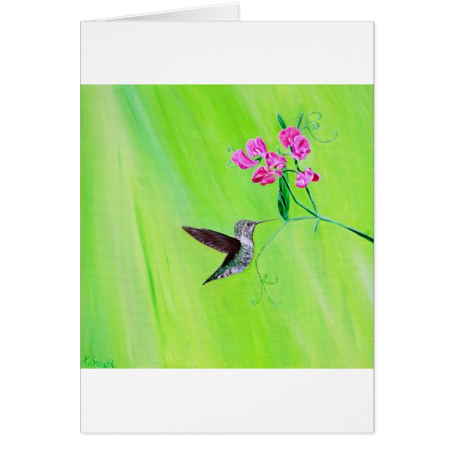 Peinture des colibris et des petits pois (Devant)