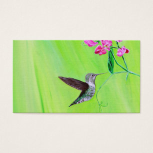Peinture des colibris et des petits pois