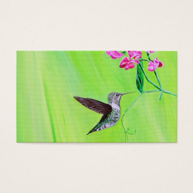 Peinture des colibris et des petits pois (Devant)