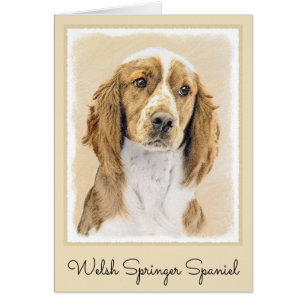 Peinture d'espagnol Welsh Springer - Art original 