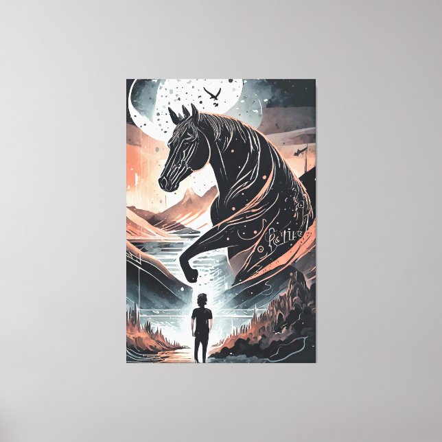 Peinture d'impression en toile étirée (Recto)