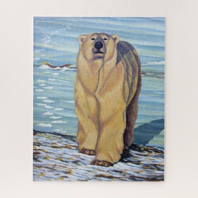 Peinture d'ours polaire Puzzle Ours polaire Puzzle (Vertical)