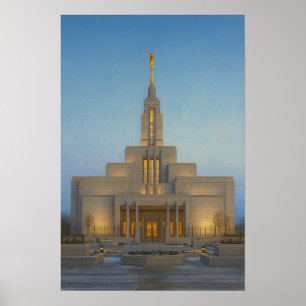 Peinture du temple de Draper Utah™ LDS affiche d'a