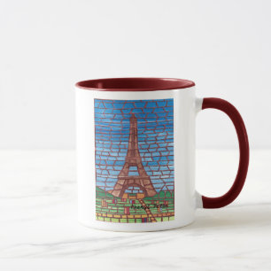 Peinture en mosaïque de Mugs personnalisés Tour Ei